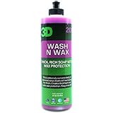 3D Wash N Wax Car Wash Soap - pH Balanced, Easy Rinse, Scratch Free - Car Soap with Wax Protection 16oz.