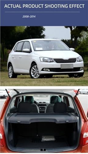 Separador de carga Skoda Fabia estante escudo maletero no retráctil antivuelco de objetos 6