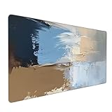 Base de goma antideslizante resistente: la base de goma antideslizante densa proporciona una rejilla extra pesada para garantizar que la alfombrilla de ratón esté firmemente fijada en su lugar. La alfombrilla de ratón evita eficazmente que la alfombrilla de ratón se resbale mientras se escribe. La alfombrilla de ratón de oficina grande es adecuada para cualquier escritorio plano y duro.