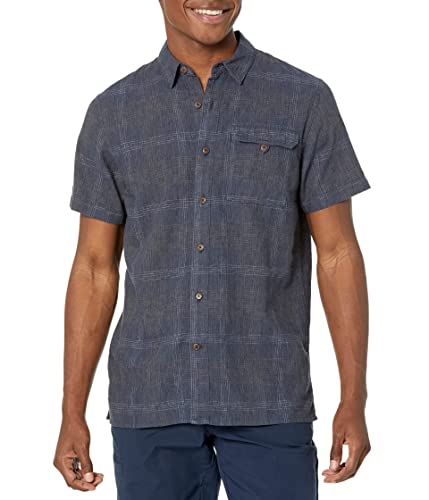 Royal Robbins Hempline Spaced Short Sleeve Collins Blue 1 XL