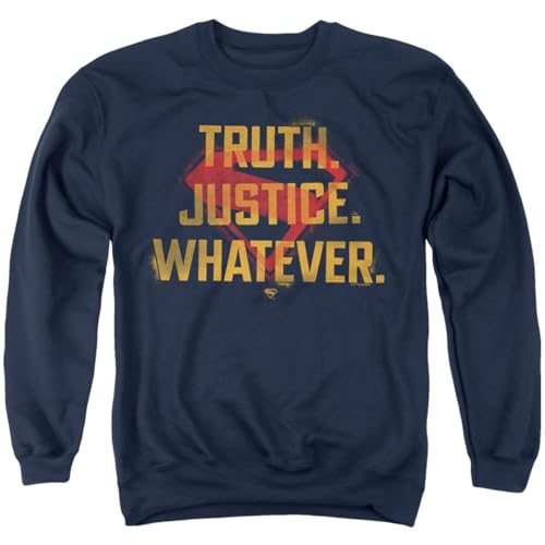 Popfunk Supergirl 2026 Truth, Justice, Whatever Large Unisex Adult Crewneck
