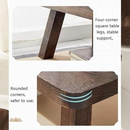 Image of 65Cm Japanese Style Sheesham Wood Coffee Table for Living Room, Dining Room, Bedroom, Kitchen, Office Home Decor (85 * 42 * 35 Cm)