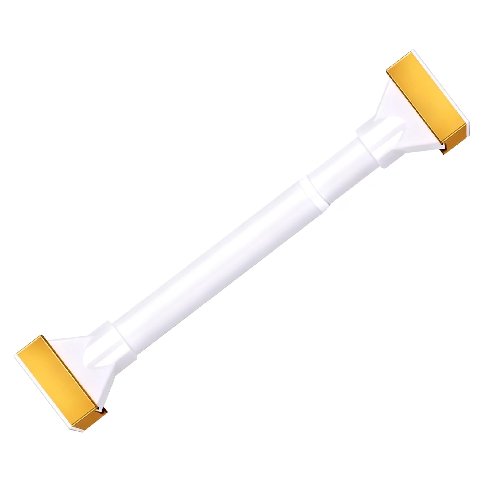 GLDYTVF Adjustable Stainless Steel Tension Rod for Shower and Closet No Drill Required White 2.30 3.61 ft Easy Installation Durable Space Saving Solution