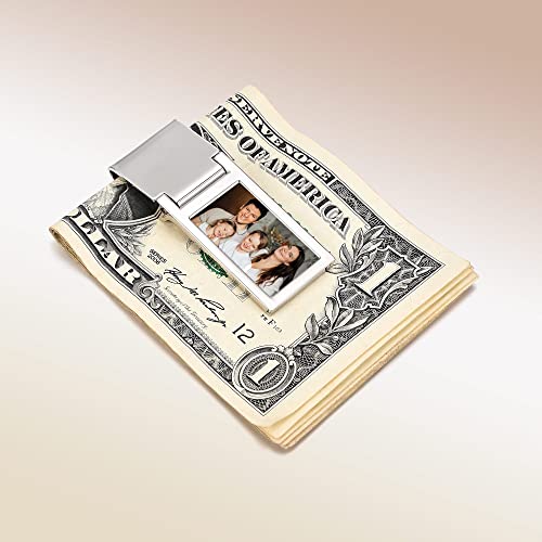 Personalized Photo Money Clip Full Color Picture Custom Text Wallet Card Holder Cash Clip Men Father's Day Gift3