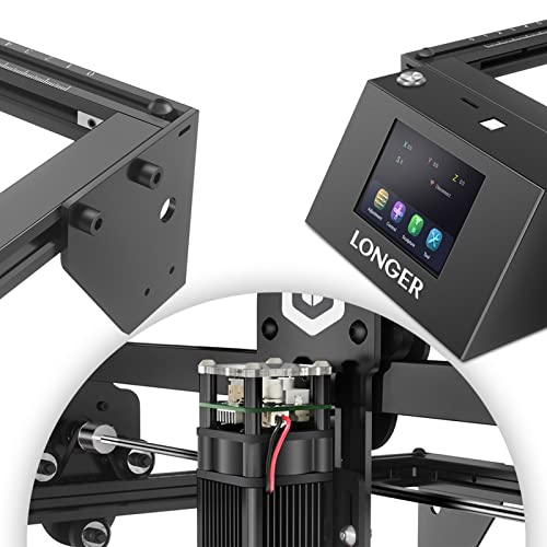 RAY5 Gravador a laser, Máquina de gravação 5W, 400x400mm Área de escultura fina, máquina de gravação