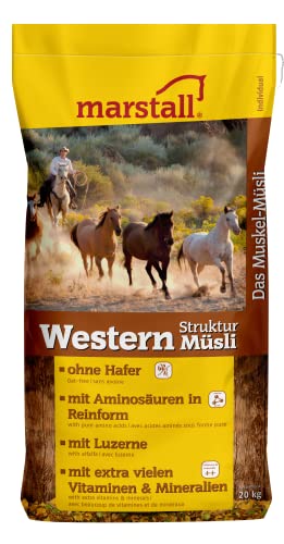 marstall Premium-Pferdefutter Western Struktur-Müsli, 1er Pack (1 x 20 kilograms)