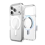 Immagine di elago Cover Magnetica Ibrida Trasparente per iPhone 17 Pro (6,3'') – Compatibile con MagSafe, Antiurto, Tecnologia PC + TPU, Chiarezza Cristallina Duratura, Tasto di Controllo Fotocamera