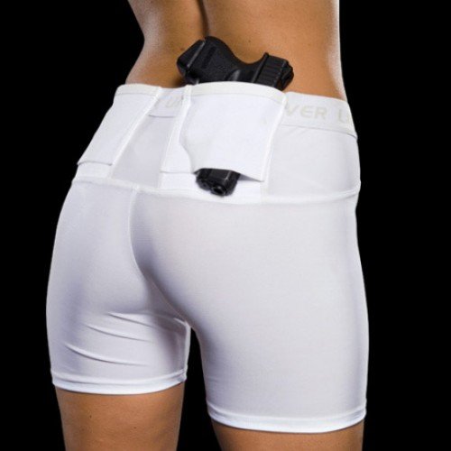 Women's Concealment Shorts by UnderTech Undercover (XS, White)