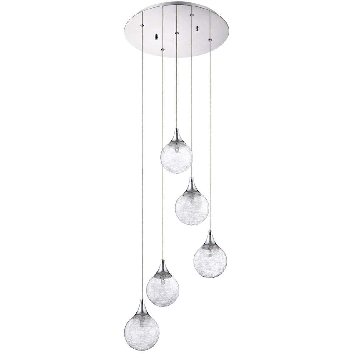 Kendal Lighting PF41-5LPA-CH Five Light Pan, Chrome