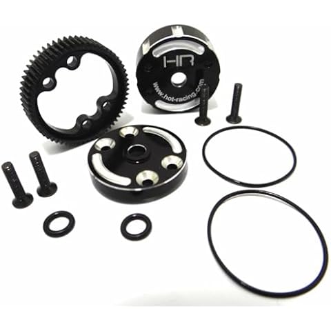 Hot Racing TE38CH Sealed Aluminum Differential Case for TRA 2WD Electric Cover