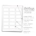 Professional Sheet Labels for 10ml Glass or Roller Bottles, 2.375 x 1.25 inches, Weatherproof and Waterproof White (White Waterproof Vinyl (Inkjet only), 90 Labels)