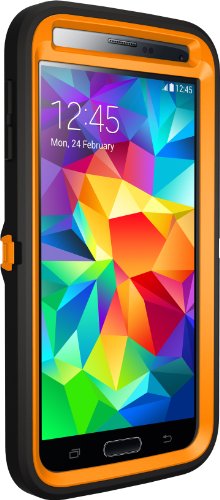 OTTERBOX DEFENDER SERIES Samsung Galaxy S5 Case - Retail Packaging Protective Case for Galaxy S5 - Max 5 Blaze (Blaze Orange/Black/Max 5 Design)