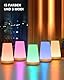 WARMLIO Nachttischlampe 2er Set mit Fernbedienung, LED Nachttischlampe Touch Dimmbar mit 13 Farben, LED Tischlampe Kabellos USB Aufladbar mit Timer, Nachtlicht Nachtlampe für Wohnzimmer Kinderzimmer