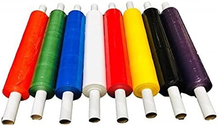 MMBM Green Pallet Wrap Stretch Film, Extended Core Handle, 20 Inch x 1000 Feet, 80 Gauge, 1 Roll