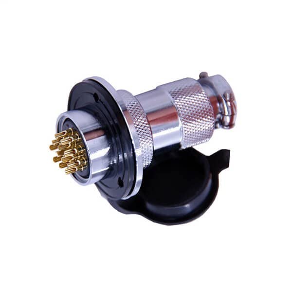 GX25 12 Pin Male to Female Straight Plug and Socket Flange Mount Connector 25mm Round Flange 5sets