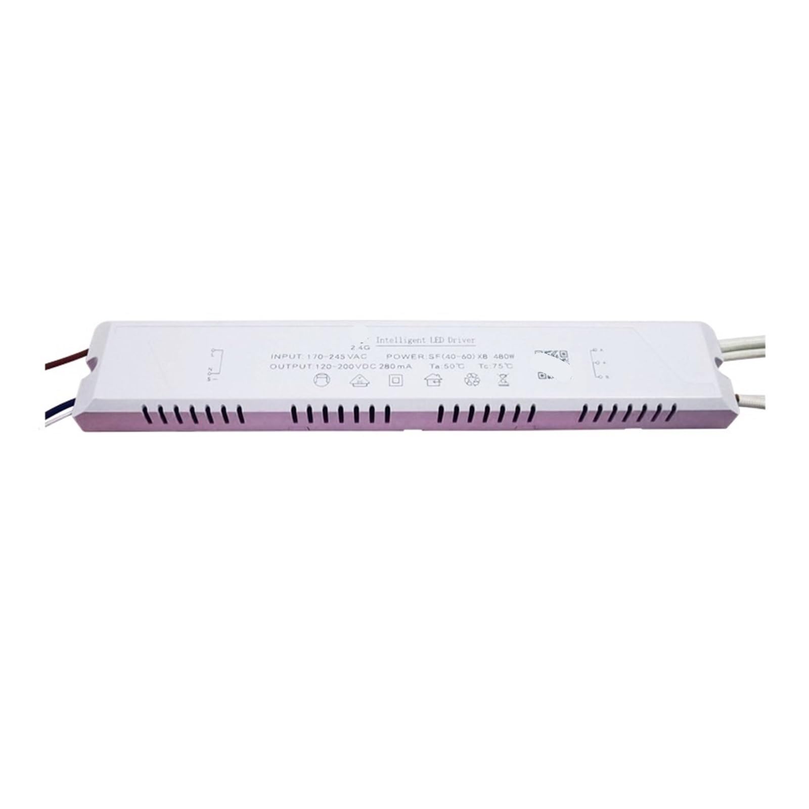 Plafonnier externe bicolore 2.4G gradation intelligente 40-60W x 8 480W