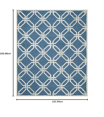 Image of Hand Tufted Wool Carpets Anti Shedding Rug Modern Carpets for Living Room Size 4x6 Feet