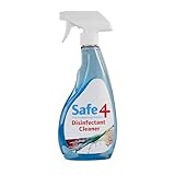 Safe4 Professional Surface Disinfectant Ready to Use - Enhanced Formulation,UK Manufactured,for Effective Virus & Bacteria Protection (500ml,Pack of 1,Freshmint)