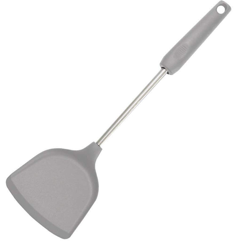 Spatule en caoutchouc souple gris pour ne plus rayer vos poêles de cuisine