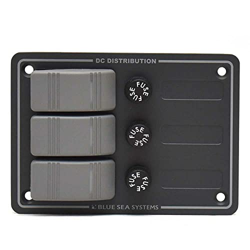 Blue Sea 8054 Slate Gray - 3 Position - Vertical