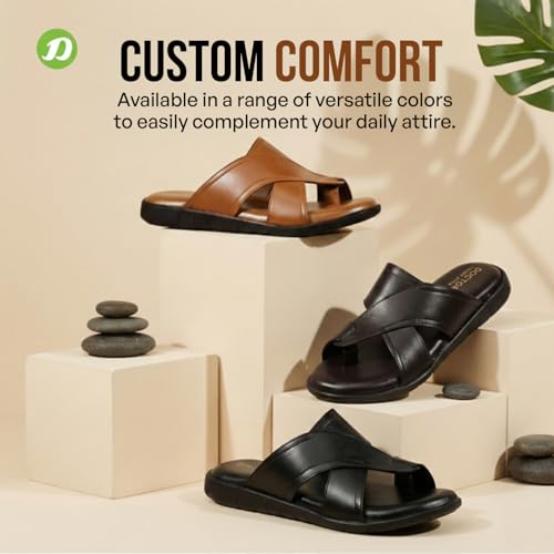 Image of DOCTOR EXTRA SOFT Men's Memory Foam Cushion Footbed Sandals /Chappal for Adults with Adjustable Strap| Diabetic & Orthopedic|LightWeight Comfortable Stylish & Anti-Skid| Dr.Slippers & FlipFlops Gents A-02