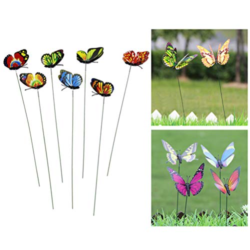 Toyandona MD3HQ146408K15LWX 12Pcs Butterfly Stakes - Waterproof Garden Butterfly Ornaments thumb #9
