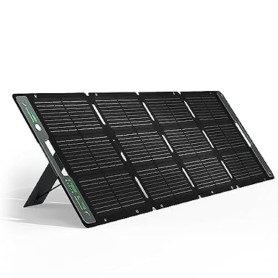 ACACIA 120W Portable Solar Panel for 300/500/1000/1500W Power Station, Foldable Solar Charger with Ajustable Kickstand, A+ Monocrystalline PV Cell and Waterproof IP67 for EV, Off Grid System, Camping