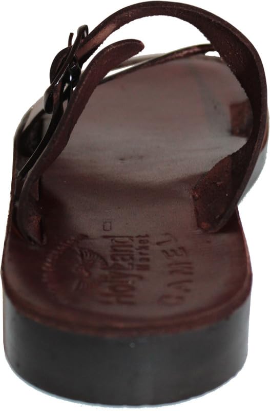Holy Land Market Men/Women Biblical Jesus Leather Sandals/Slides From Jerusalem (Andrew Style II)3