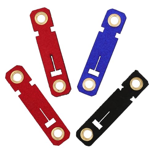 CIYODO 4 Pack Suede Footmuffs Leg Rings for Birds Parrot Leg Bands Easy to Apply Perfect for Parrots Quail