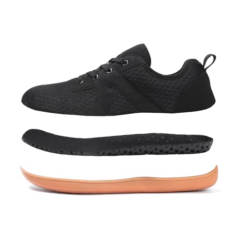 Walking Shoes for Men Wide Toe Zero Drop Extra Wide Width Sneakers Adult Minimalist Barefoot Shoes Men for Running Walking Fishing Hiking Fitness4