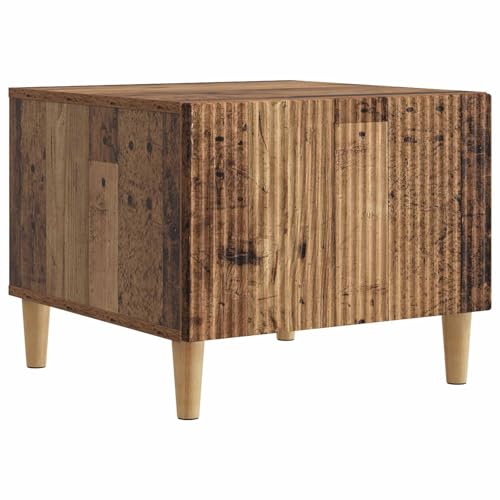 Table basse avec tiroirs en bois vieilli table d'appoint de salon