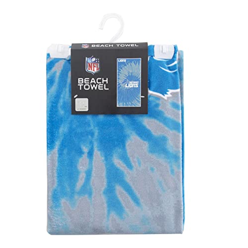 Image of NORTHWEST NFL Detroit Lions Unisex-Adult Beach Towel, 30 inch x 60 inch, Psychedelic (Pack of 6)