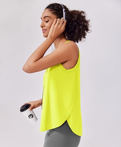 Image of PINSPARK Workout Tank Tops Woman Ice Silk UPF 50+ Athletic Yoga Shirts