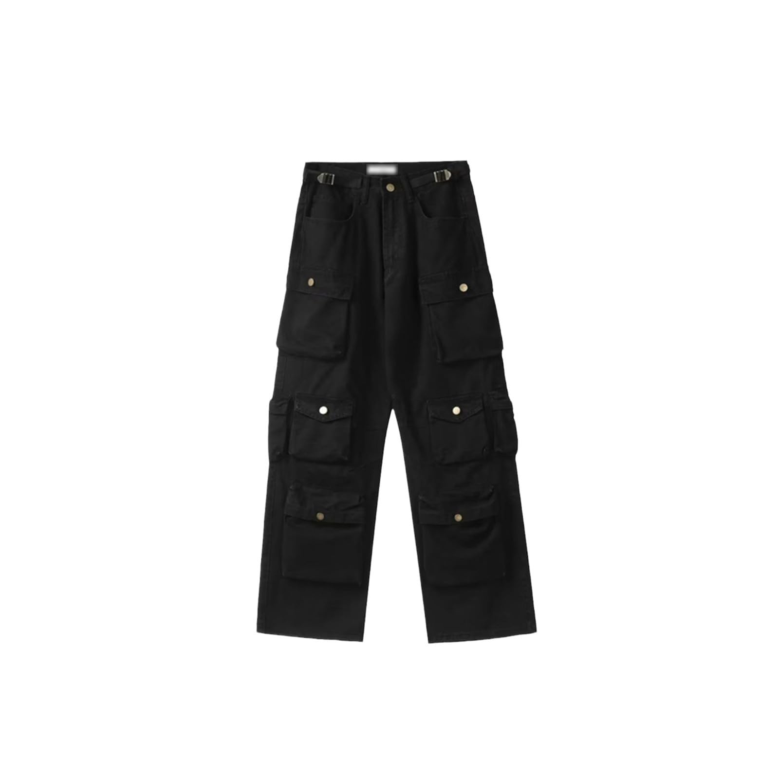 Pantaloni cargo per gli uomini Popolare Riso Bianco Multi-Tasche Tuta Uomo Allentato Pantaloni Casual Dritti Pantaloni