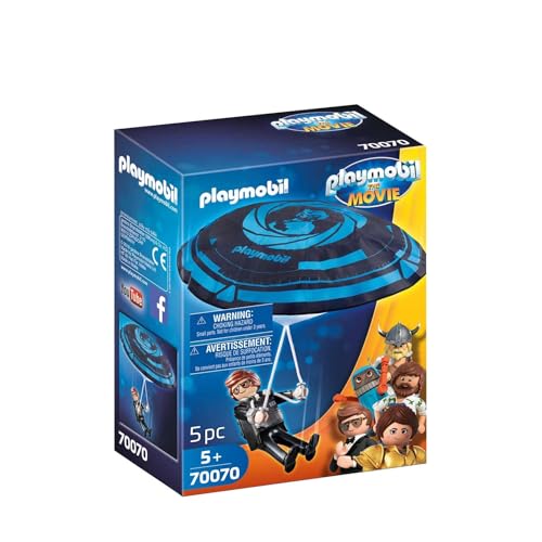 PLAYMOBIL: The Movie 70070 Rex Dasher con Paracaídas, A Partir de 5 años