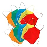 FUNOMOCYA 10 Piezas Delantal Infantil No Tejido Colores Surtidos Transpirable y Práctico para Pintura y Manualidades Niñas