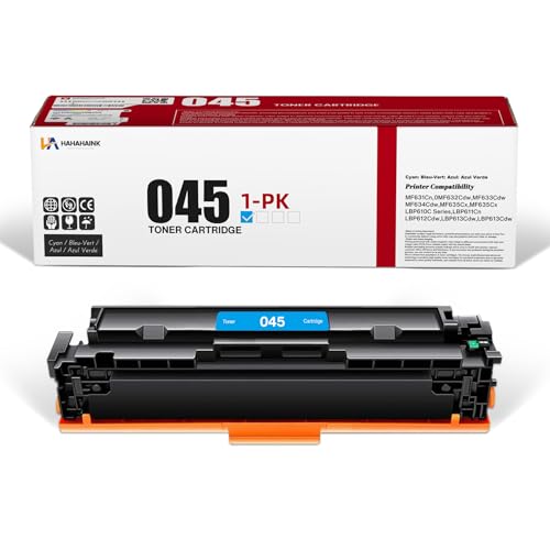 Image of 045 Cyan Toner Cartridge 1-Pack Cyan High-Yield Compatible CRG045 Toner Replacement for 045 Toner for Color imageCLASS MF634Cdw MF632Cdw LBP612Cdw MF631Cn MF633Cdw MF635Cx LBP610C LBP611Cn Printer