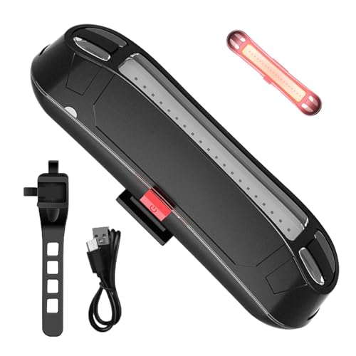 Luce posteriore della bici, luce della coda di bici | IPX4 Waterproof Bright Warning Mountain Bike Back Light | Sicurezza del ciclismo intelligente Collowight, decorativi per la notte ricaricabili USB
