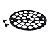 Westbrass 4" O.D. Sold Brass Shower Strainer Cover, Oil Rubbed Bronze, D3192-12