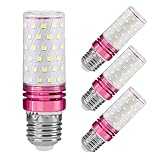 Syited E26 LED Corn Light Bulbs,12W Natural Light 4000K, Equivalent to 100W E26 Halogen Bulbs,AC 110-220V, 360° Beam Angle,Edison Screw SES LED Corn Lamp, Not Dimmable, Pack of 4