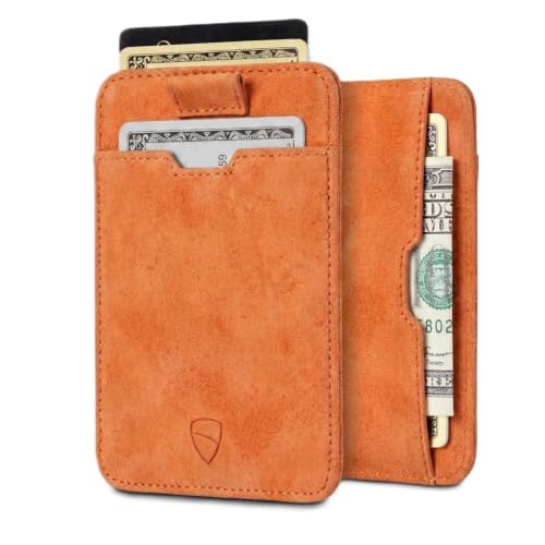 Image of Vaultskin CHELSEA Mens RFID Blocking Slim Leather Card Wallet - Minimalist Front Pocket Cardholder