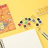 PATIKIL 12Pcs Watercolor Paint Refill, 4g Solid State Watercolor Paint Set for Art Crafts Painting Supplies, Black/White #3