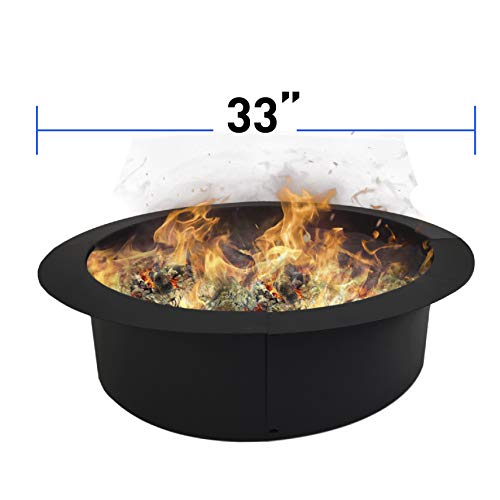 EasyGoProducts EGP-GARD-022 EasyGo Ring – Solid Steel DIY Fire Pit Liner – Heavy