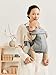 BabyBjörn Baby Carrier Mini, Light Gray, 3D Jersey | Infant Carrier (7-25 lbs), Ergonomic, Easy-to-Use