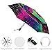 Travel Sun & Rain Windproof Umbrella, Lightweight Portable Compact Travel Auto Folding Umbrella Trippy Swag Girl Smoke Green Art Golf Umbrellas for Women Men