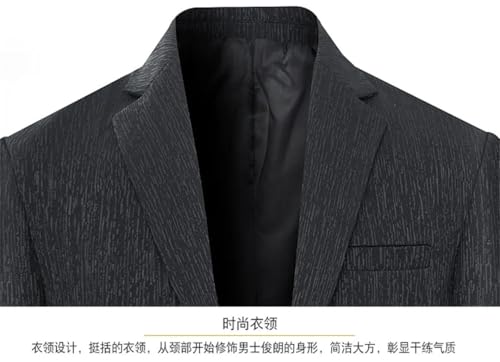 Men's Spring Solid Color Lapel Single Breasted Business Slim Blazers3