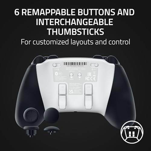 Razer Wolverine V2 Pro - PS5 ve PC için Kablosuz Pro Oyun Kumandası (HyperSpeed Wireless, Mecha-Tactile Action Buttons, 8-Way Micro Switch Control Pad, HyperTrigger) Beyaz - Görsel 7
