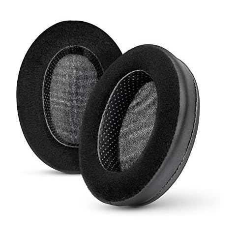 Brainwavz Hybrid Memory Foam Earpad - Black PU/Velour - Suitable for Large Over The Ear Headphones - AKG, HifiMan, ATH, Philips, Fostex Cover