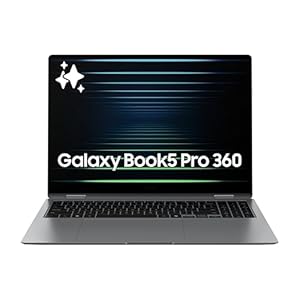Samsung PC Galaxy Book5 Pro 360 Copilot+ de 16 pulgadas, computadora AI, procesador Intel Core 7 Ultra, pantalla táctil AMOLED 3K (2880 x 1800), S Pen, 120Hz, Dolby Atmos, laptop para estudiantes