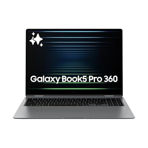 Samsung 16” Galaxy Book5 Pro 360 Copilot+ PC, AI Computer, Intel Core 7 Ultra Processor, 3K AMOLED (2880x1800) Touchscreen, S Pen,120Hz, Dolby Atmos, Student Laptop, Lightweight, All-Day Battery Life